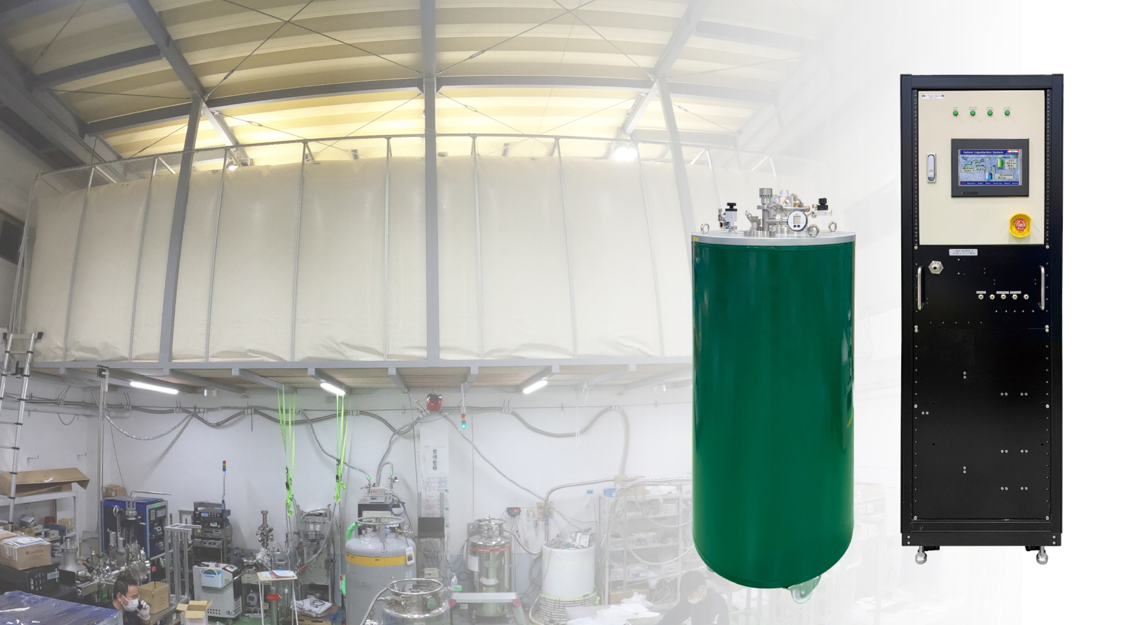 液化機とガスハンドリング装置・イメージ図